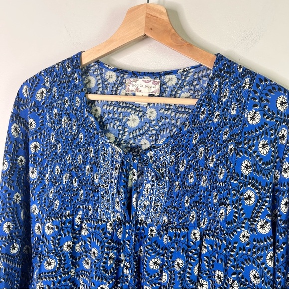 BOG Collective Delft Blue Boho Dress - Picture 2 of 10